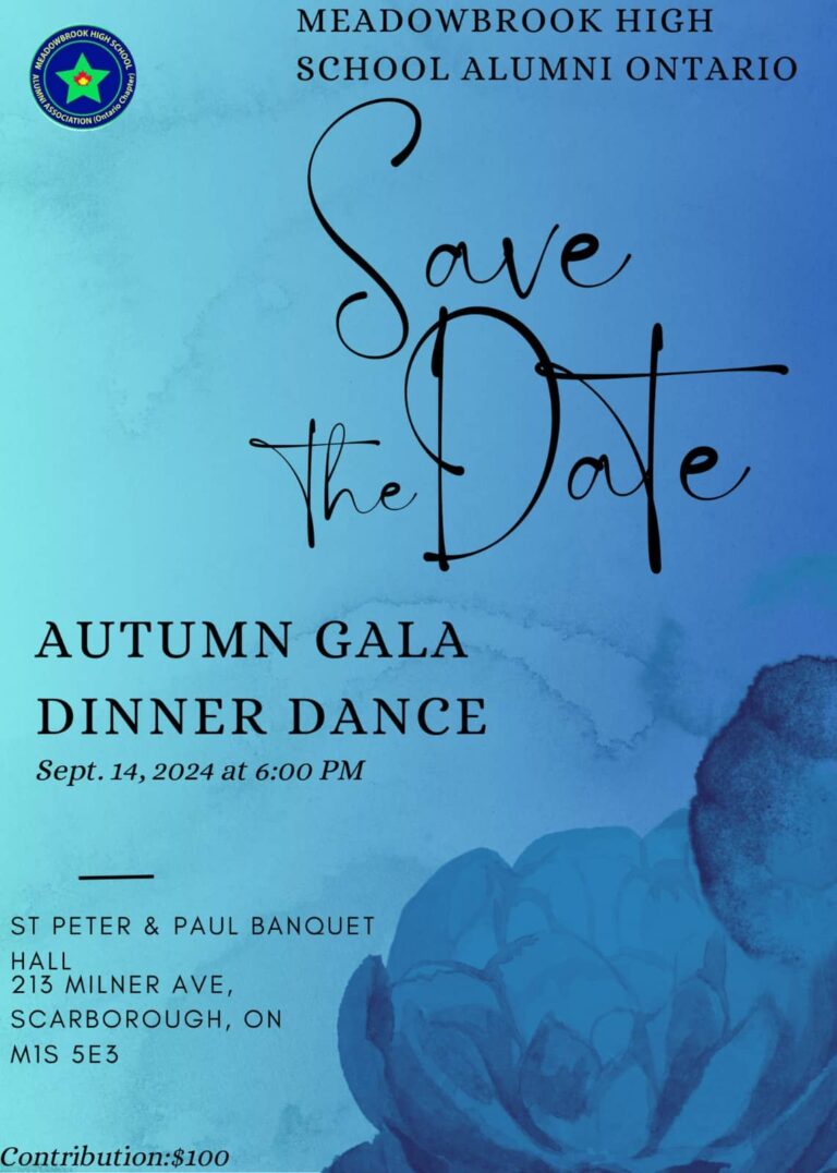 Meadowbrook High School Alumni Ontario – Autumn Gala Dinner Dance